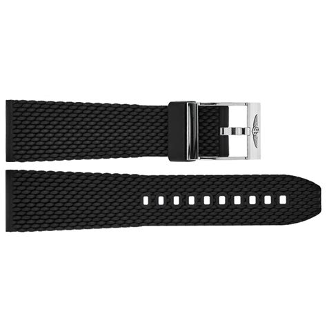 Breitling Aero Classic 22mm Black Rubber Strap 278S